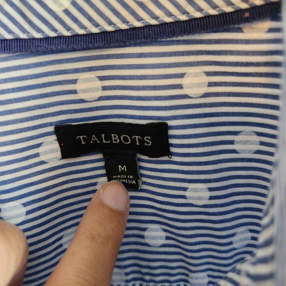 Talbots Button Down Shirt Medium - image 4